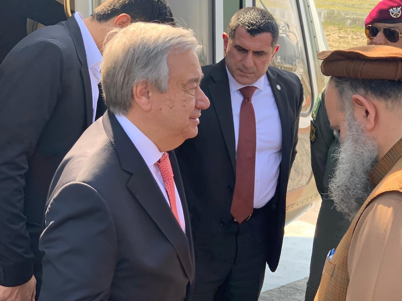 UN Secretary-General arriving at Kartarpur Sahib